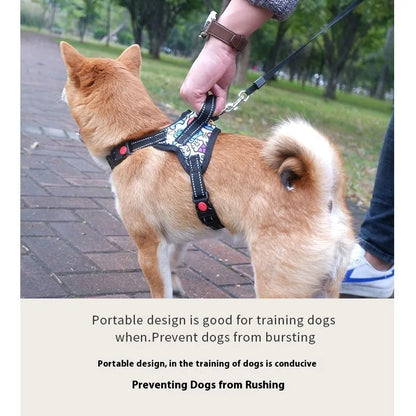 Pet Zen - Medium Large Dog Pet Dog Saddle Chest Strap Explosion-proof - 0