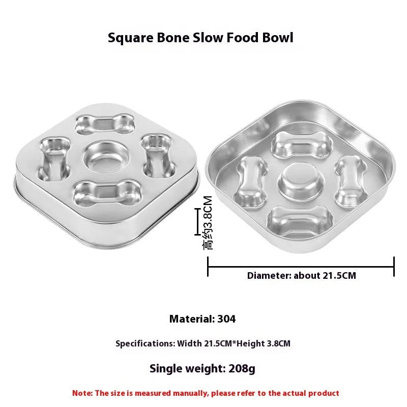 Pet Zen - Non-slip Anti-choke 304 Stainless Steel Pet Slow Feeding - 0