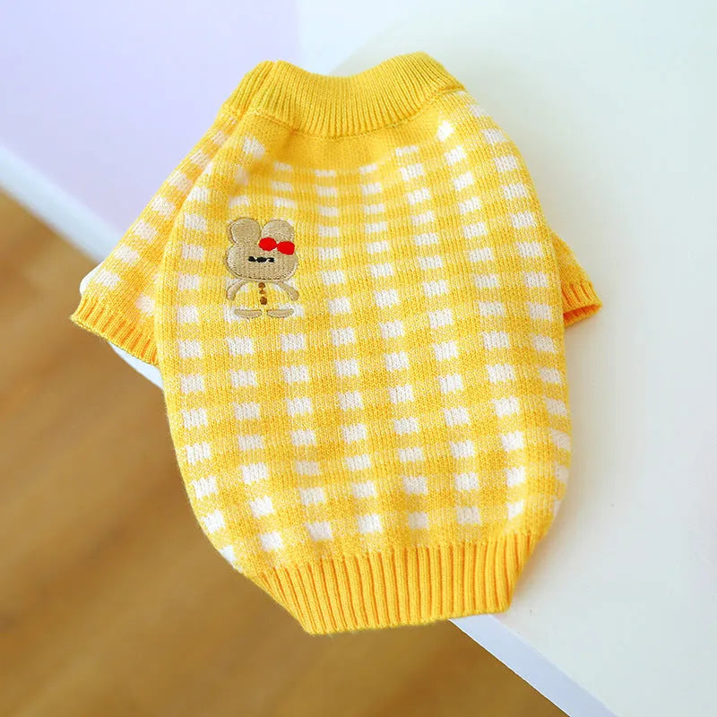 Pet Zen - One-piece Star-patterned Sweater For Dogs And Cats In Fall - 0