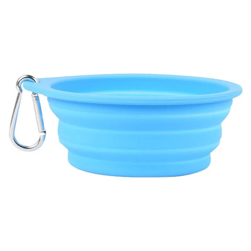 Pet Zen - Outdoor Dog Folding Bowl Silicone Pet Bowl Drinking And Eating Dual-purpose Bowl Portable Dog Basin - 0