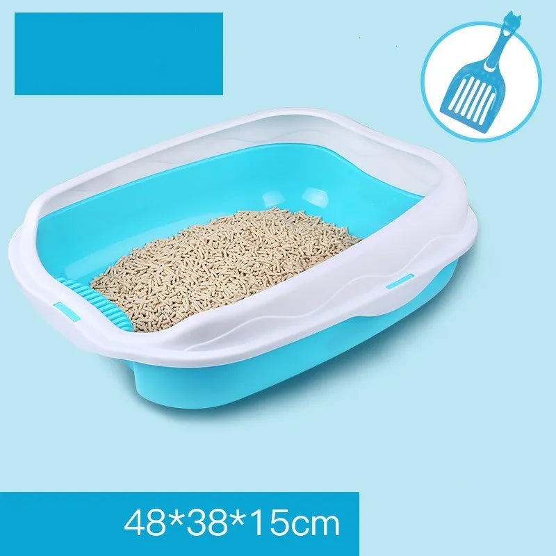 Pet Zen - Oversized Splash-proof Cat With Sand In A Litter Box - 0