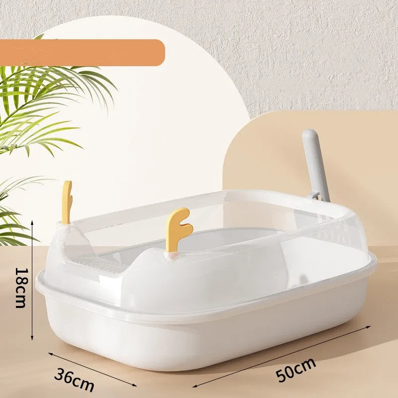 Pet Zen - Oversized Splash-proof Cat With Sand In A Litter Box - 0