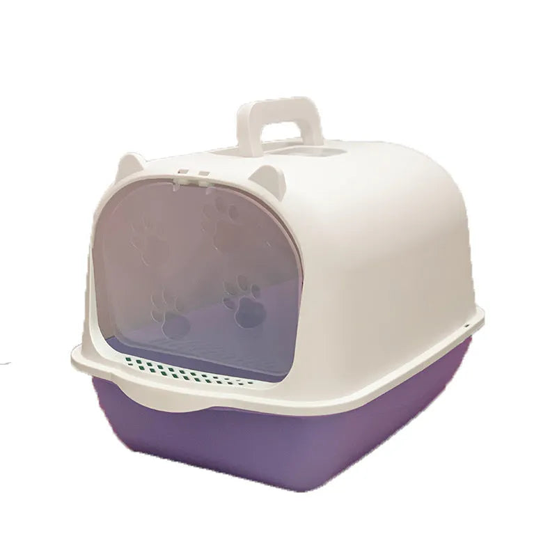Pet Zen - Oversized Splash-proof Cat With Sand In A Litter Box - 0