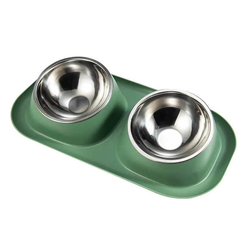 Pet Zen - Pet Bowl Stainless Steel Dog Double Neck Basin - 0