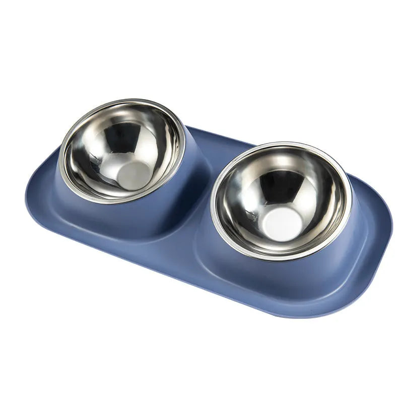 Pet Zen - Pet Bowl Stainless Steel Dog Double Neck Basin - 0