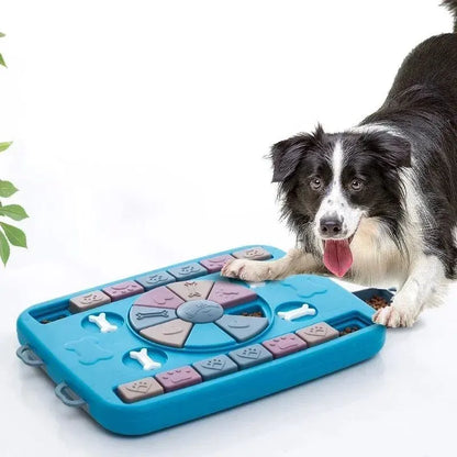 Pet Zen - Pet Dog Puzzle Toy Interactive Eat Slowly Feeder Food Dispenser Pet Improve IQ Slowly Eating Bowl NonSlip Cat Do...