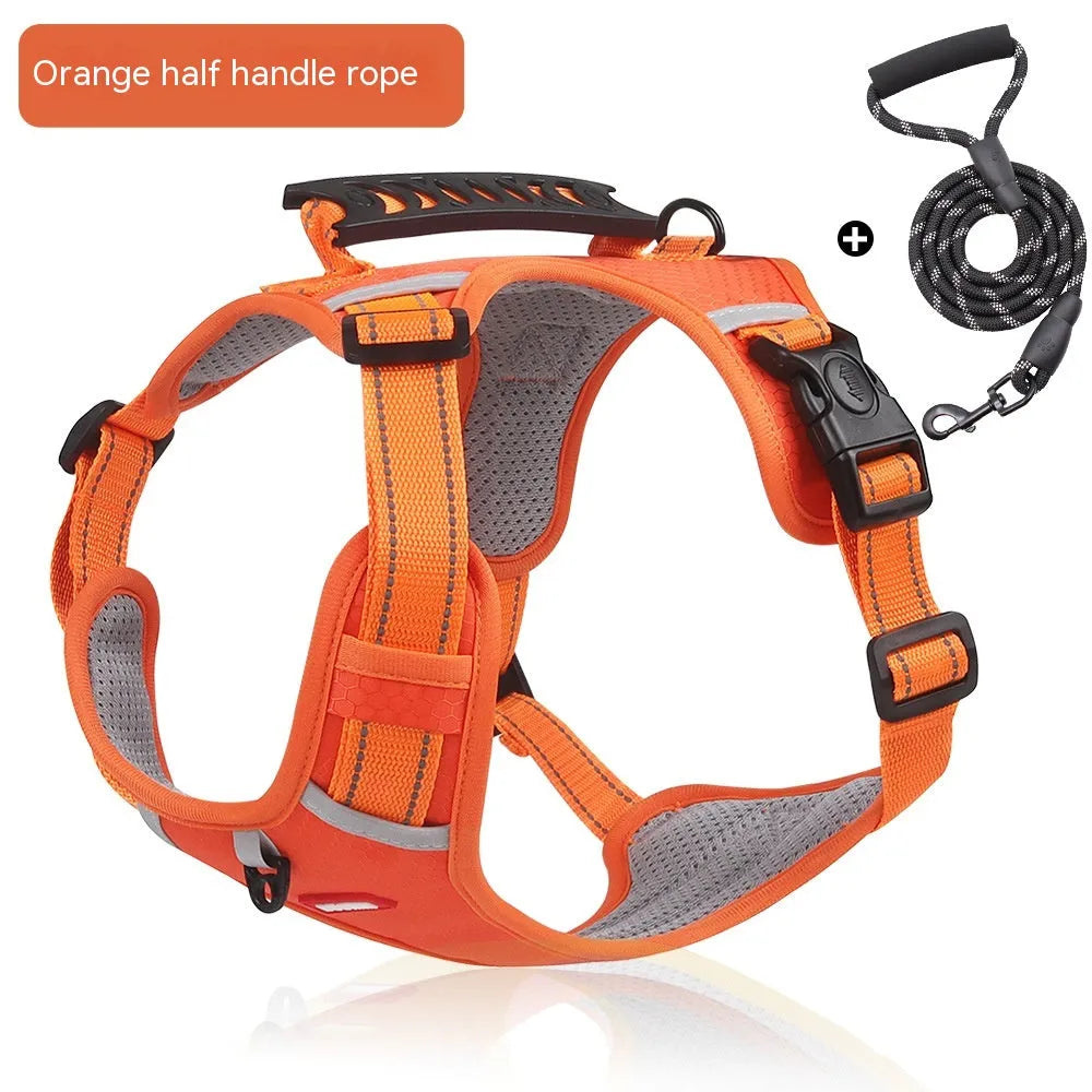 Pet Zen - Pet Hand Holding Rope Vest-style Explosion-proof Reflective - 0