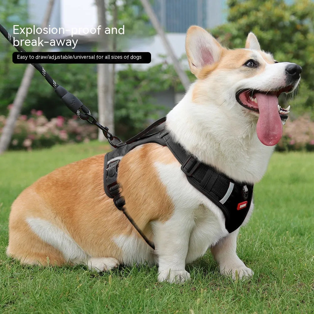 Pet Zen - Pet Hand Holding Rope Vest-style Explosion-proof Reflective - 0