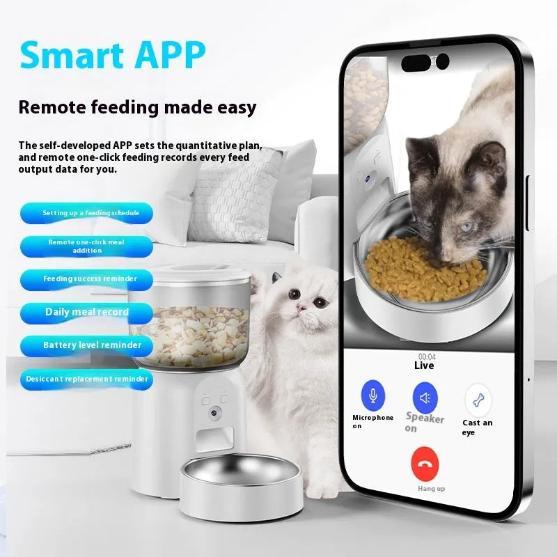 Pet Zen - PET Intelligence Automatic Pet Feeder Monitoring Timing Moisture-proof - 0