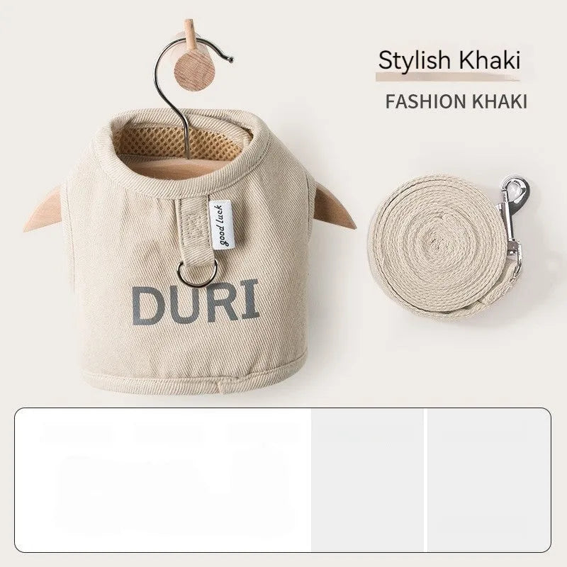 Pet Zen - Pet Outing Hand Holding Rope Chest Strap Anti Breaking Loose - 0