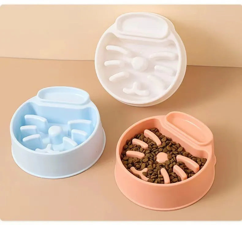 Pet Zen - PET Plastic Bowl Anti-tumble - Slow Feeder Bowls
