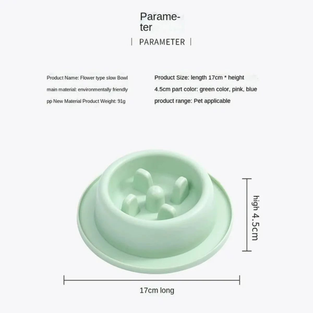 Pet Zen - Pet Slow Eating Feeder Dog Feeding Food Bowls Anti-Chocking - 4