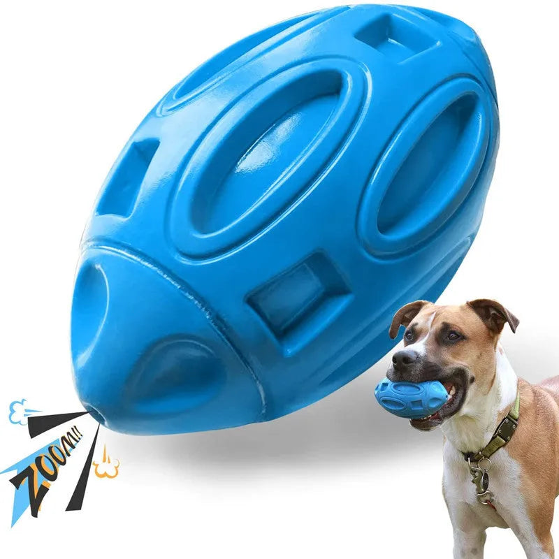 Pet Zen - Pet Supplies Dog Toys Rubber Sounding Rugby Wear-Resistant - 0