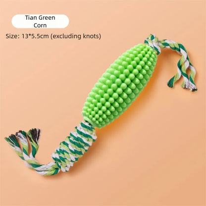 Pet Zen - Pet Toy Corn Ball Knot Teething Toys, Large And Small Dog Teeth Cleaning, Biting And Boring Knot Dog Toys - 4