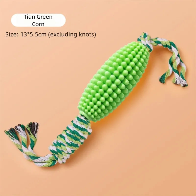Pet Zen - Pet Toy Corn Ball Knot Teething Toys, Large And Small Dog Teeth Cleaning, Biting And Boring Knot Dog Toys - 4