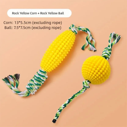 Pet Zen - Pet Toy Corn Ball Knot Teething Toys, Large And Small Dog - 4