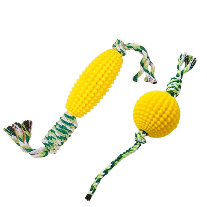 Pet Zen - Pet Toy Corn Ball Knot Teething Toys, Large And Small Dog - 4