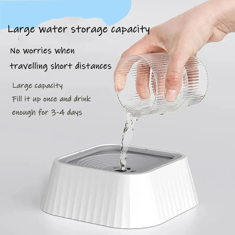 Pet Zen - Pets Dog Cat Bowl Floating Bowl Water Drinker Not Wet Mouth - Bowls