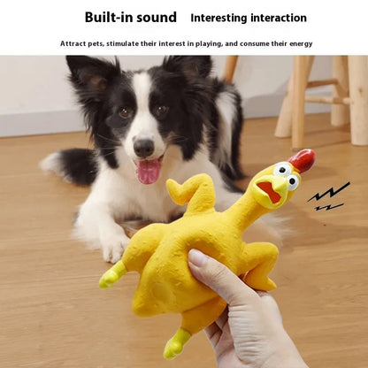 Pet Zen - Screaming Chicken Vent Bite-resistant Dog Sound Toy - 0
