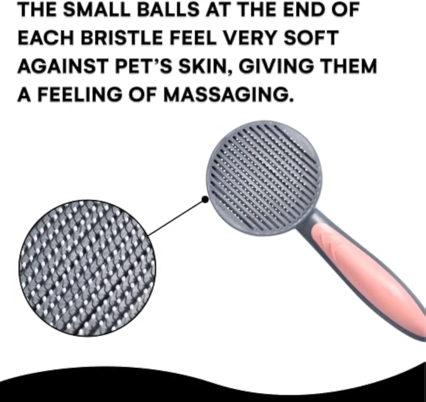 Pet Zen - Self Cleaning Slicker Brush For Cat And Dog With Long Or Short Hair Grooming Pet Brushes For Shedding Removes Lo...