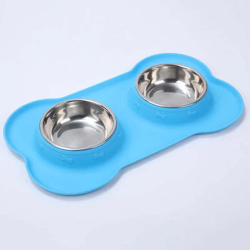 Pet Zen - Silicone Pet Bowl Roll Edge Anti Spill Portable And Foldable - 0