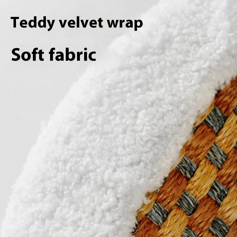 Pet Zen - Sisal Hemp Scratch Board Wear-resistant Oval Cat Nest - 0