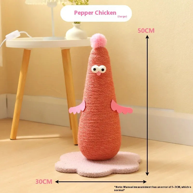 Pet Zen - Sisal Wear-resistant And Non Falling Vertical Cat Scratch Board - 0