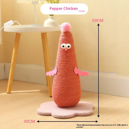 Pet Zen - Sisal Wear-resistant And Non Falling Vertical Cat Scratch Board - 0