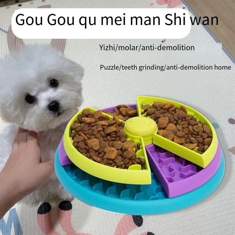 Pet Zen - Slow Food Bowl Anti Choking Cat Bowl Dog Basin Puzzle Feeder - 0
