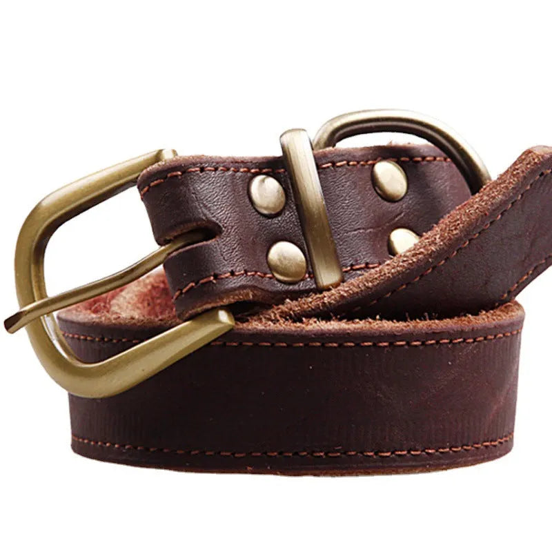 Pet Zen - Small And Medium Sized Dog Cowhide Pet Collar - 0