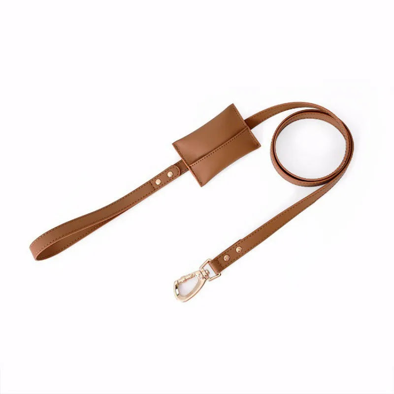Pet Zen - Small Dog Soft Leather Pet Box Leash - 0