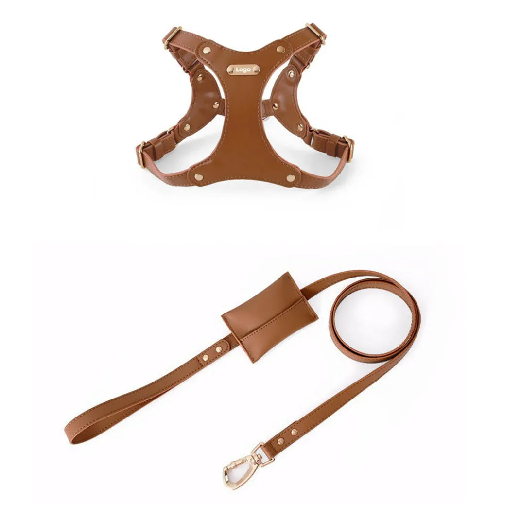 Pet Zen - Small Dog Soft Leather Pet Box Leash - 0