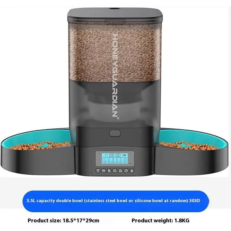 Pet Zen - Smart Auto Cat Feeder Timed Portion Control 3.5-5L - Auto Feeders