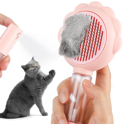 Pet Zen - Spray Cat Brushes For Indoor Cats With Release Button Cat - 4