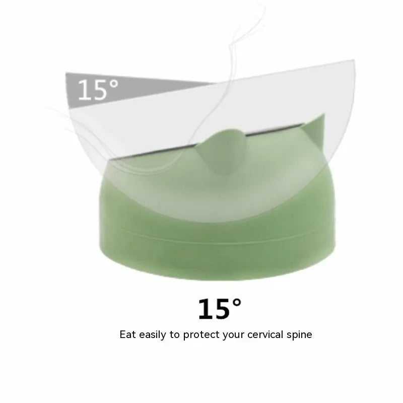 Pet Zen - Stainless Steel Dog Bowl Double Bowl Cervical Protection - 0