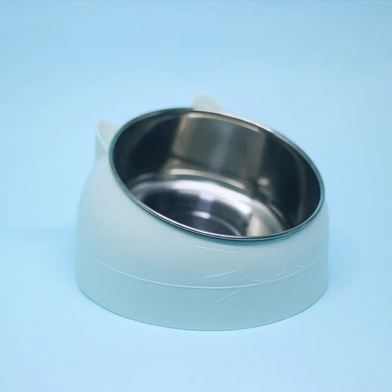 Pet Zen - Stainless Steel Dog Bowl Double Bowl Cervical Protection - 0