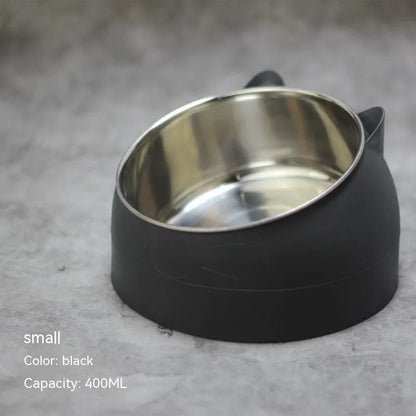 Pet Zen - Stainless Steel Dog Bowl Double Bowl Cervical Protection - 0