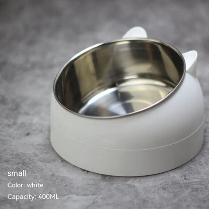 Pet Zen - Stainless Steel Dog Bowl Double Bowl Cervical Protection - 0