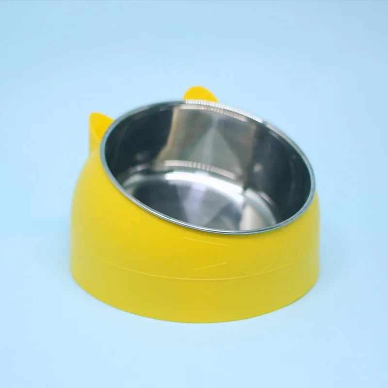 Pet Zen - Stainless Steel Dog Bowl Double Bowl Cervical Protection - 0