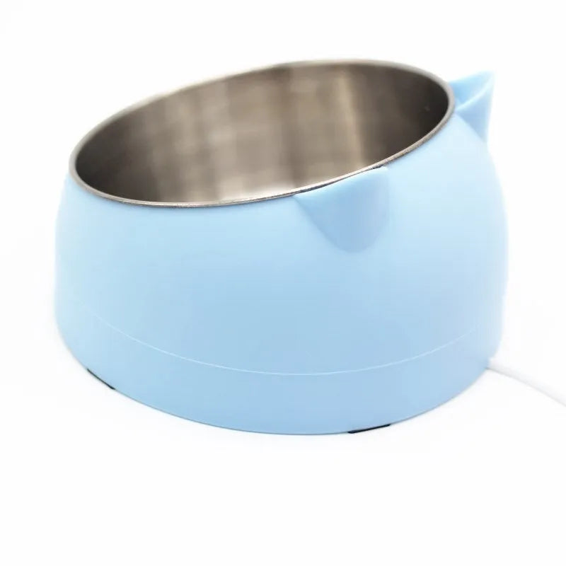Pet Zen - Stainless Steel Dog Bowl Double Bowl Cervical Protection - 0