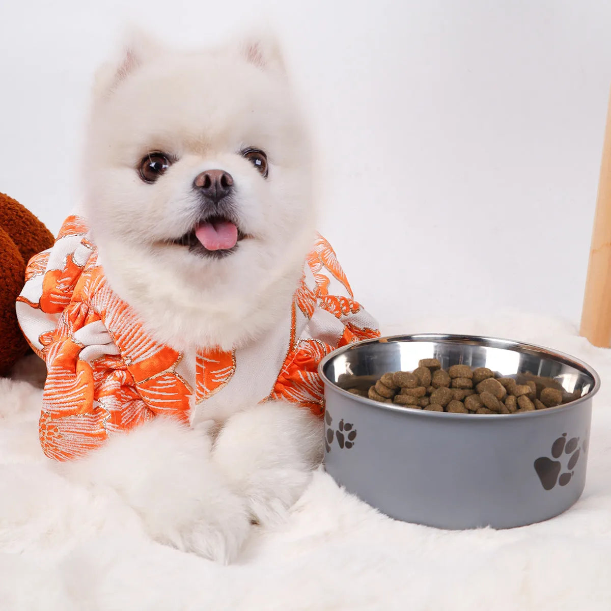 Pet Zen - Stainless Steel Dog Bowl Large Capacity Anti-tumble Cat Bowl - Bowls