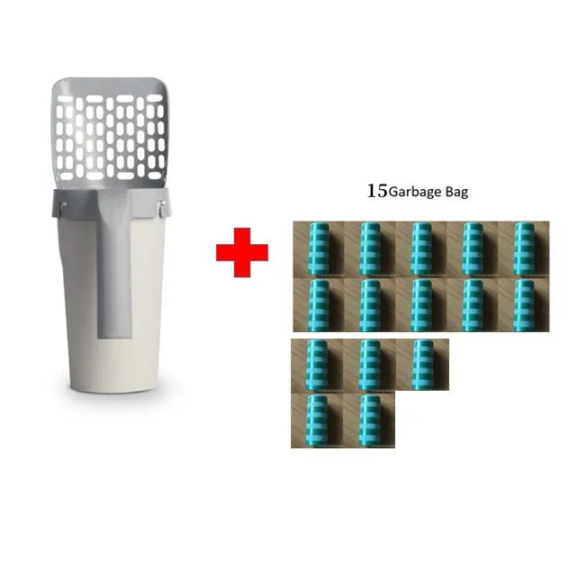 Pet Zen - Storage Box Integrated Lazy Cat Litter Shovel Set - 0