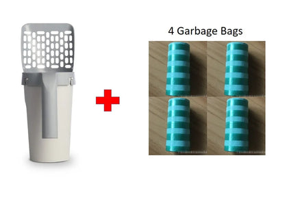 Pet Zen - Storage Box Integrated Lazy Cat Litter Shovel Set - 0