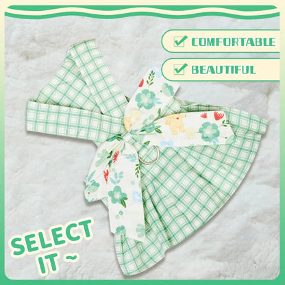 Pet Zen - Summer Small Dog Clothes Pet Harness With Leash Puppy - 4