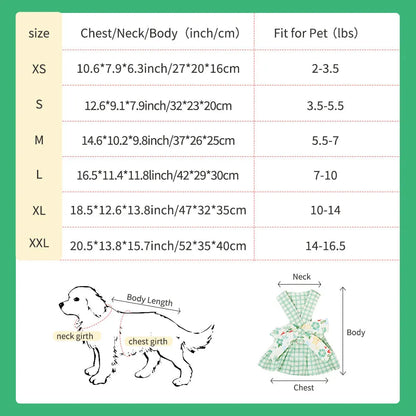 Pet Zen - Summer Small Dog Clothes Pet Harness With Leash Puppy - 4