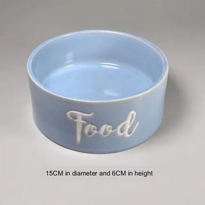 Pet Zen - Tail Single Medium Anti-tip Neck Guard Cute Dog Bowl - 0