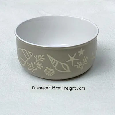 Pet Zen - Tail Single Medium Anti-tip Neck Guard Cute Dog Bowl - 0