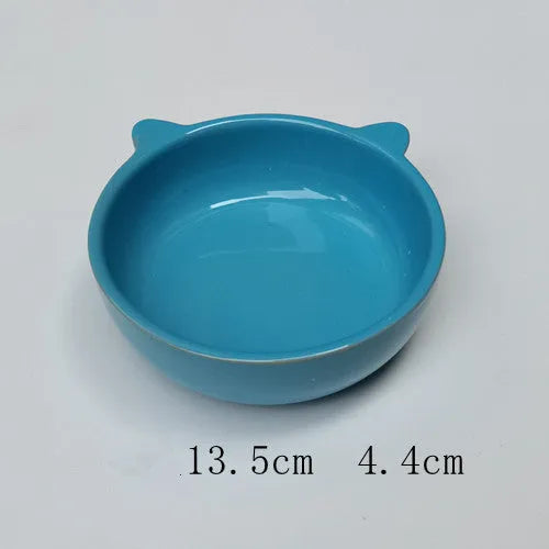 Pet Zen - Tail Single Medium Anti-tip Neck Guard Cute Dog Bowl - 0