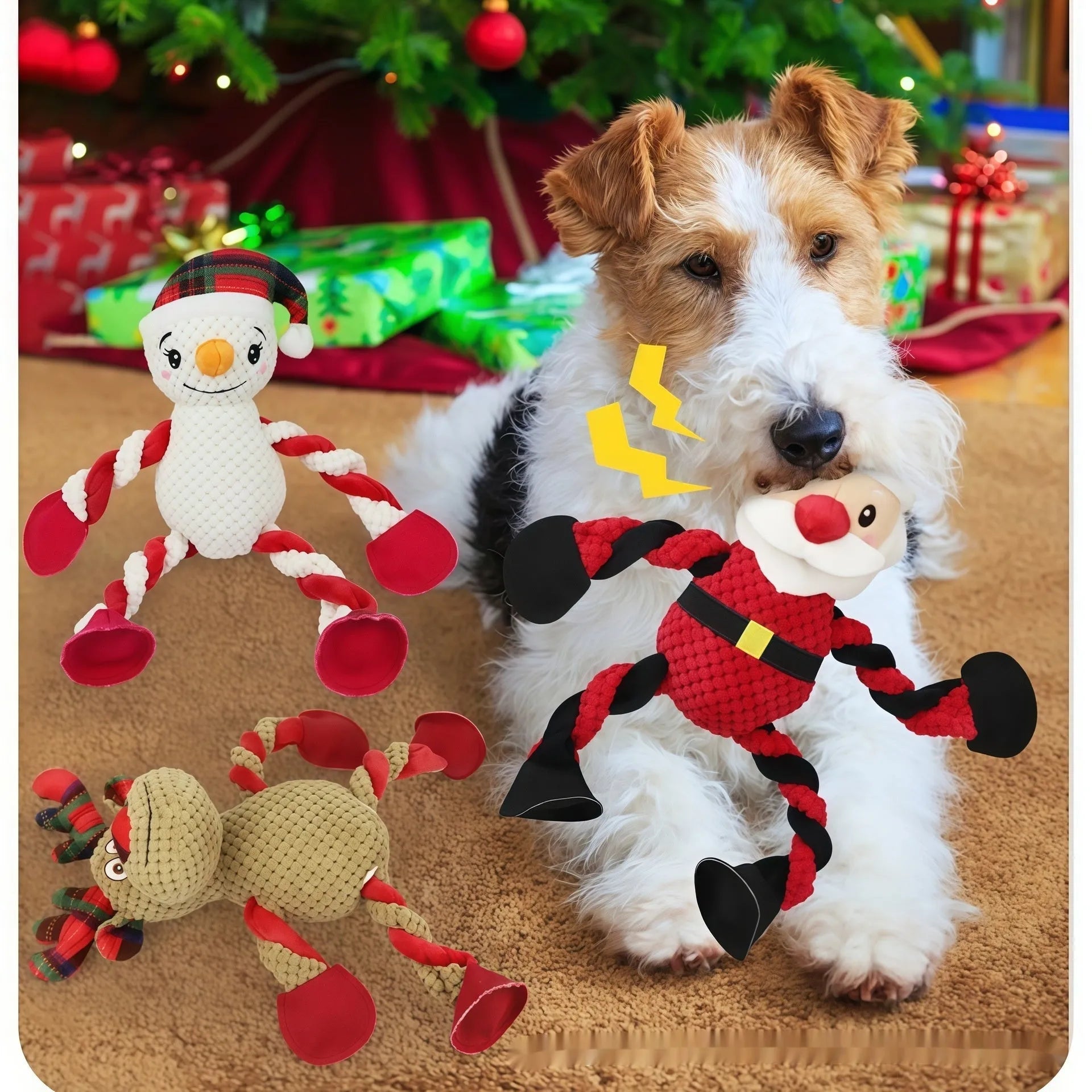 Pet Zen - Teething And Dental-cleaning Pet Christmas Toy - 0