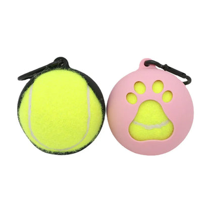 Pet Zen - Tennis Bracket Portable Hands-free Dog Walking Supplies Training Ball Sheath - 0